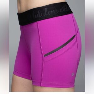lululemon athletica Women's Magenta Bike Shorts